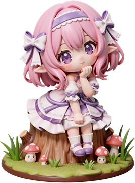 Purple Glaze Peony Fairy