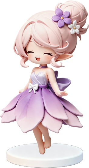 Pink Cyclamen Fairy