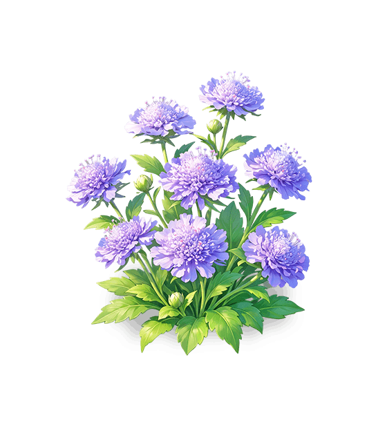 Fleur à coussinets indigo