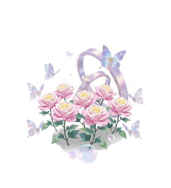 Pink Crystal Butterfly Rose