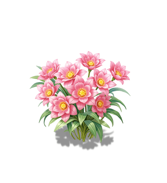 Pink Iron Chopstick Flower