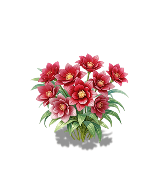 Red Iron Chopstick Flower