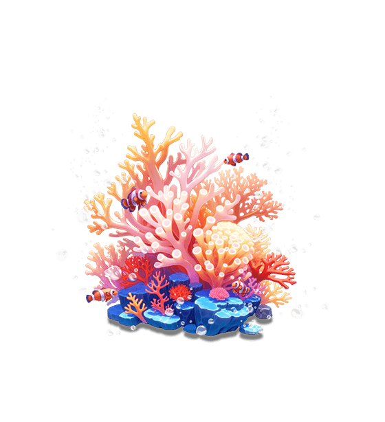 Orange Coral Reef