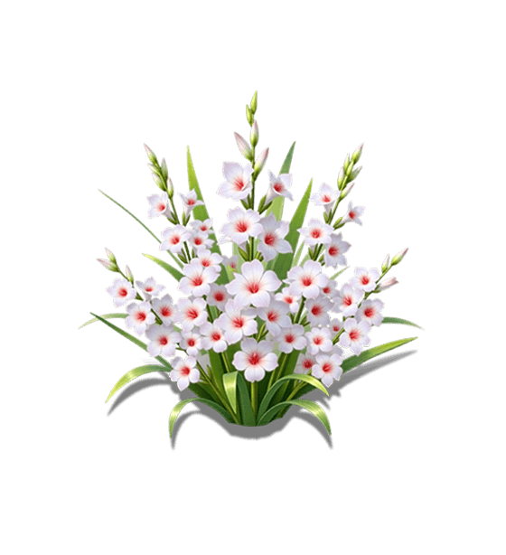 White Gladiolus