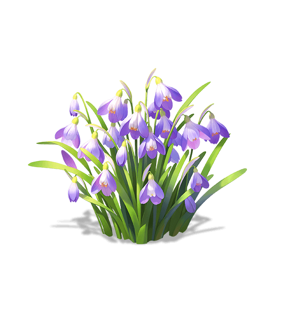 Flocon de neige violet