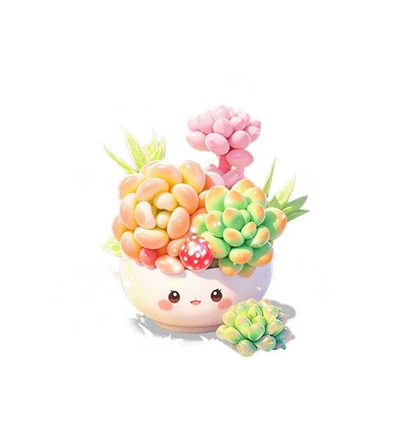 Grappe de jade débordante
