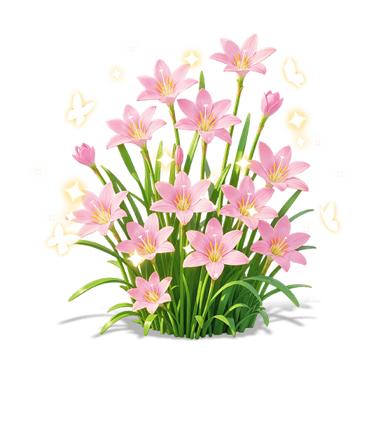 Peach Tide Rain Lily