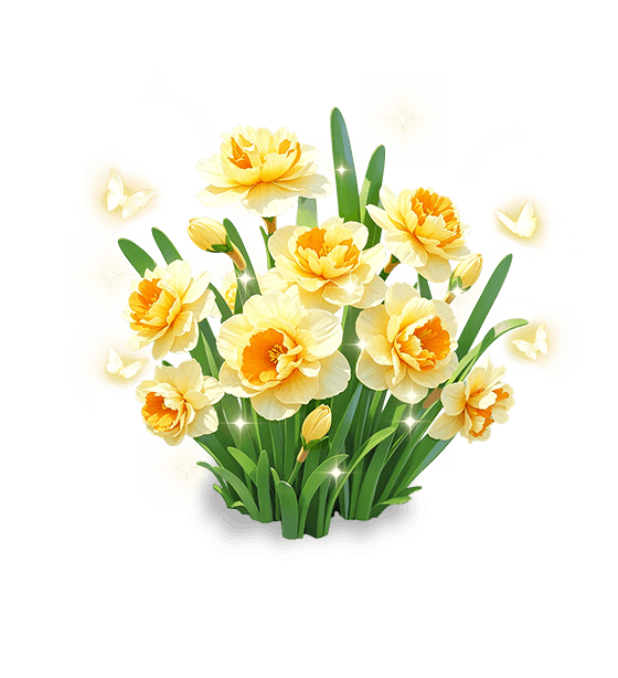 Warm Orange Narcissus