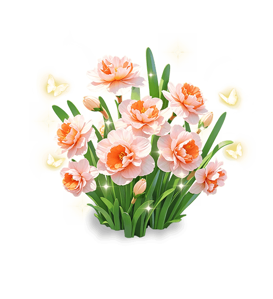 Peach Canopy Narcissus