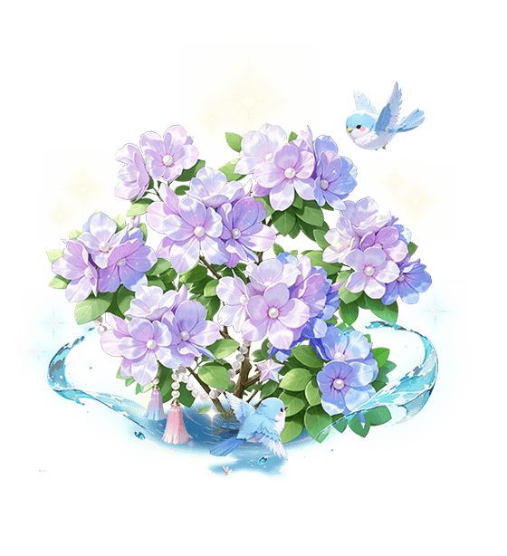 Pearly Blueblooms