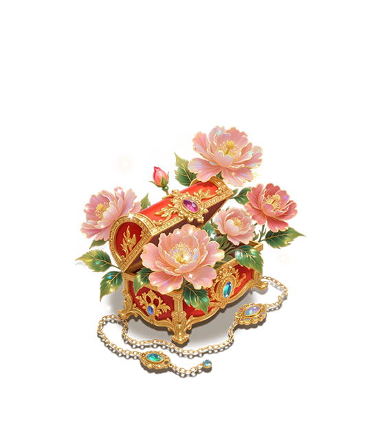 Orange Hibiscus Jewelry Box