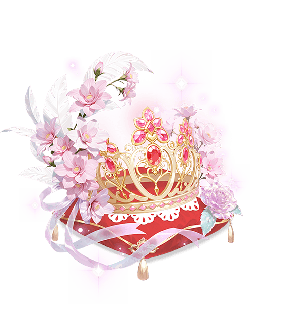 Couronne royale rose