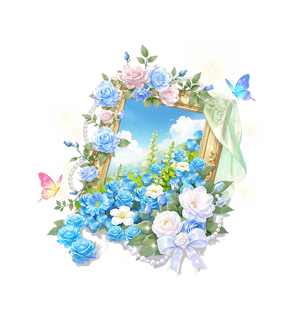 Floral-Framed Cloud Tale