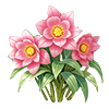Pink Iron Chopstick Flower