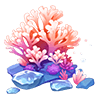 Orange Coral Reef