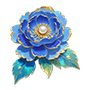 Blue Jeweled Peony
