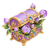 Purple Hibiscus Jewelry Box