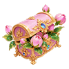 Pink Hibiscus Jewelry Box
