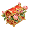 Orange Hibiscus Jewelry Box