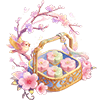 Flower Cake Basket